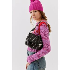 Urban Outfitters Kaia Studded Chain Shoulder Bag/Clutch in Black
